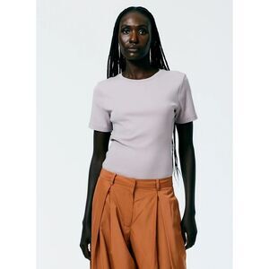 Tibi T-Shirting Bodysuit in Wheat